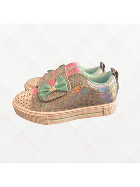 Skechers Light Up Sneakers • Toddler 12 • Crystal Stars •  NWT • KSH-100007